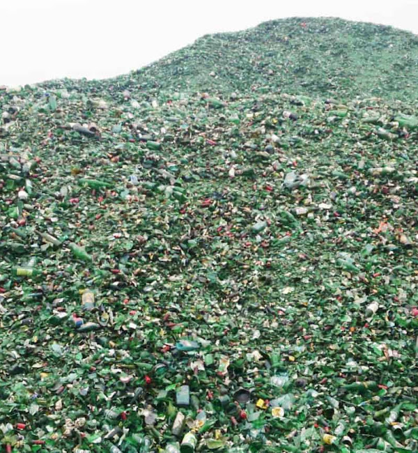 南投綠色玻璃瓶處理